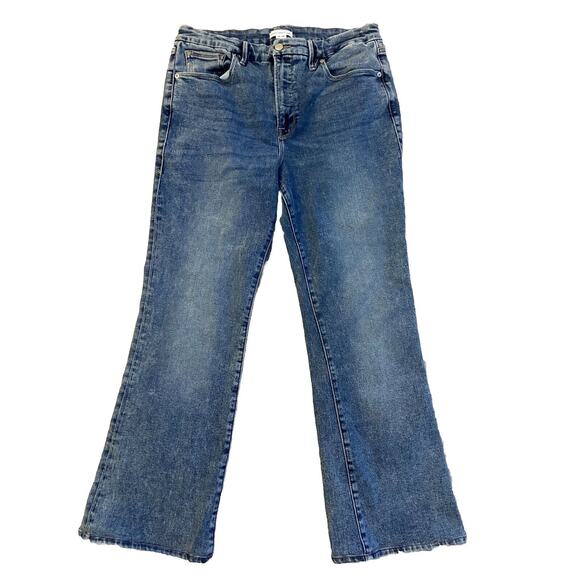 Good American GOOD LEGS STRAIGHT JEANS GLSR014T INDIGO254 Size 14/32 - Picture 1 of 7